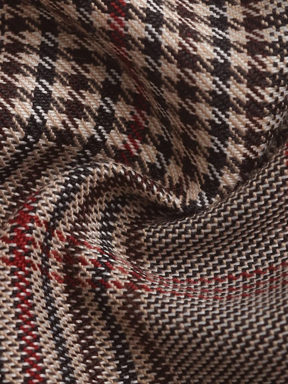 Plaid Straight Pants with Pockets, image 7