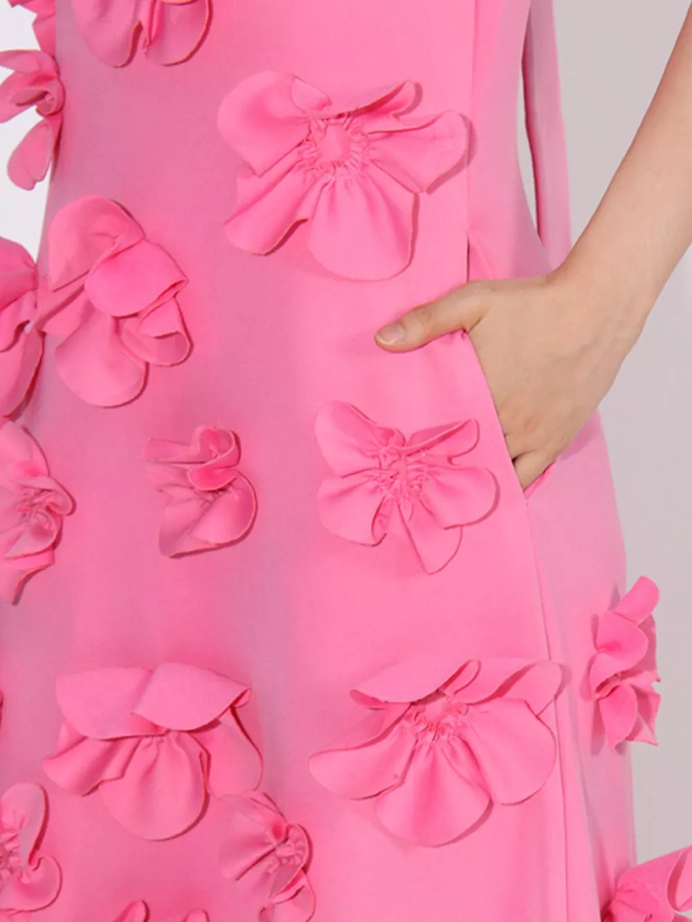 Floral Applique Sleeveless Maxi Dress, image 3