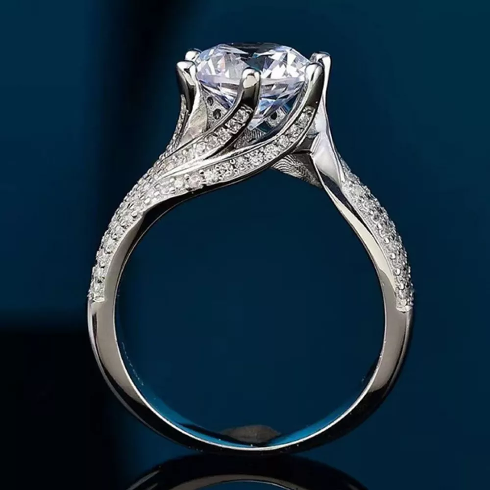 5 Carat Moissanite 925 Sterling Silver Ring, image 6