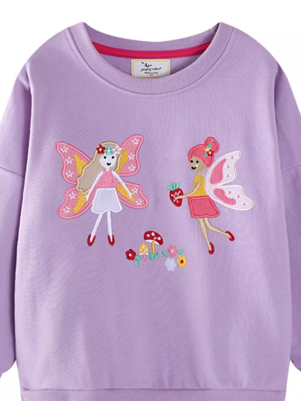 Children's Fairy Embroidered Tulle Sweatshirt Dress, image 2