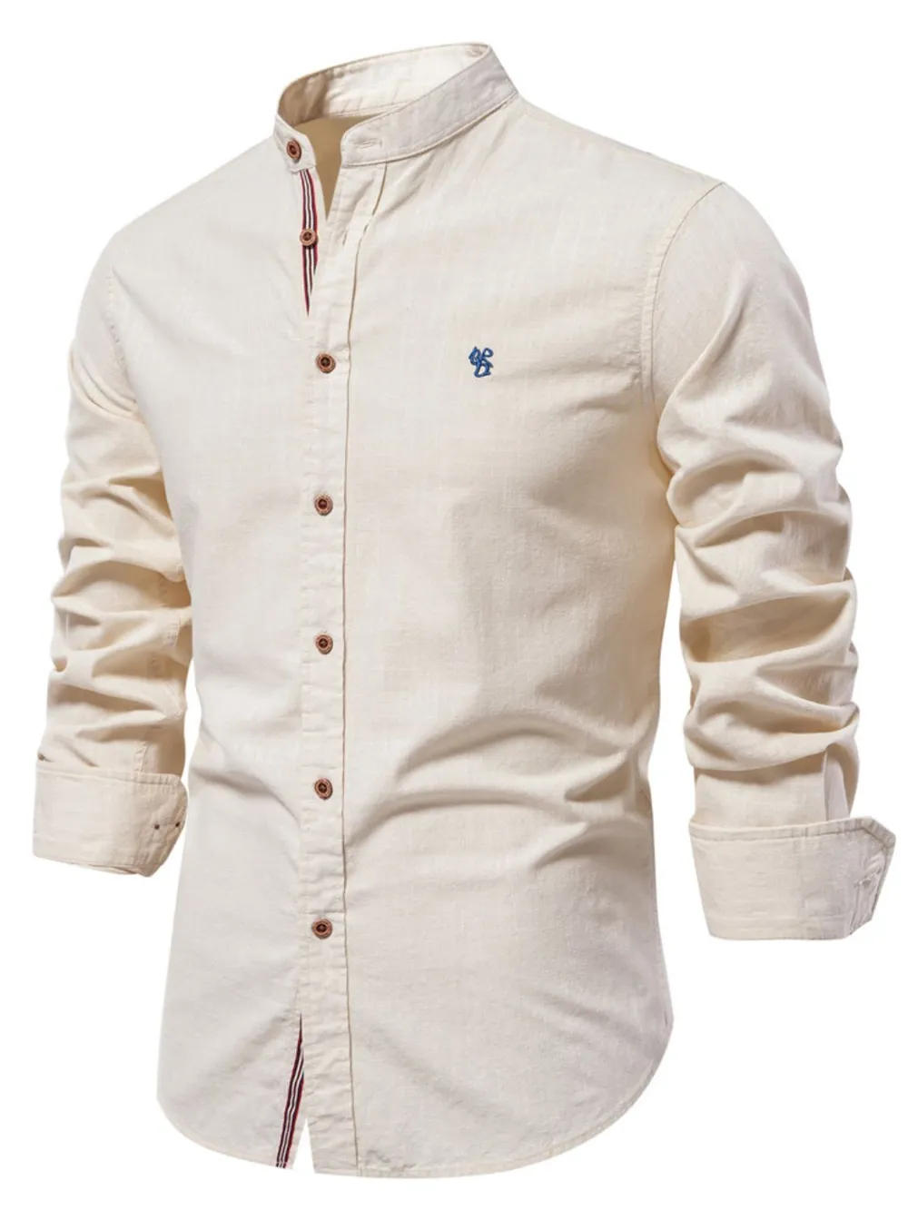 Men's Full Size Button Down Embroidered Shirt Plus Size, image 8