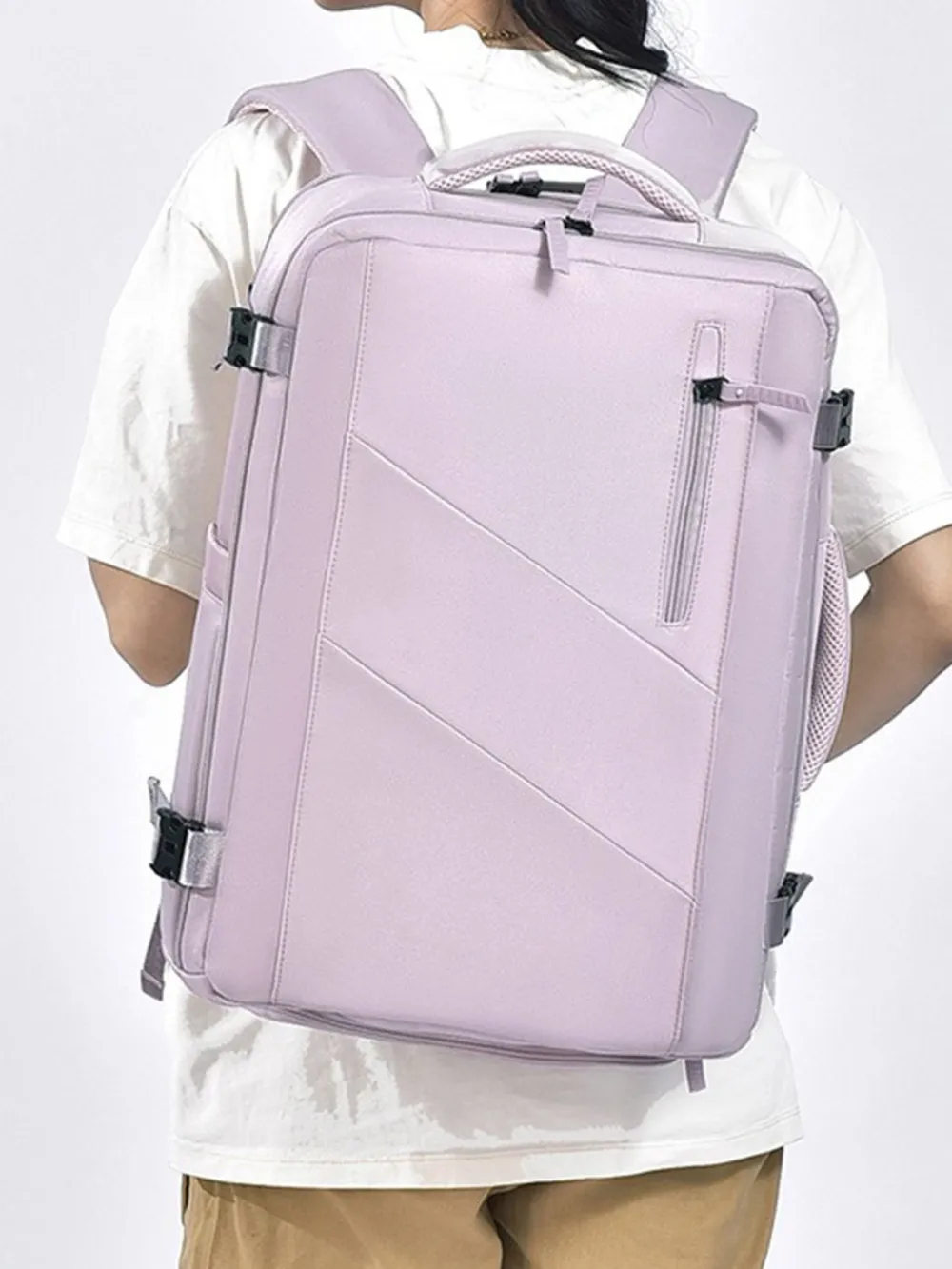 Oxford Cloth Adjustable Straps Backpack Bag, image 9