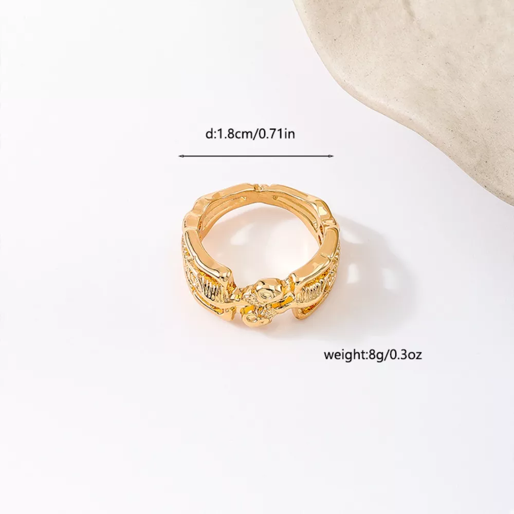 Halloween Skull Alloy Ring, image 4