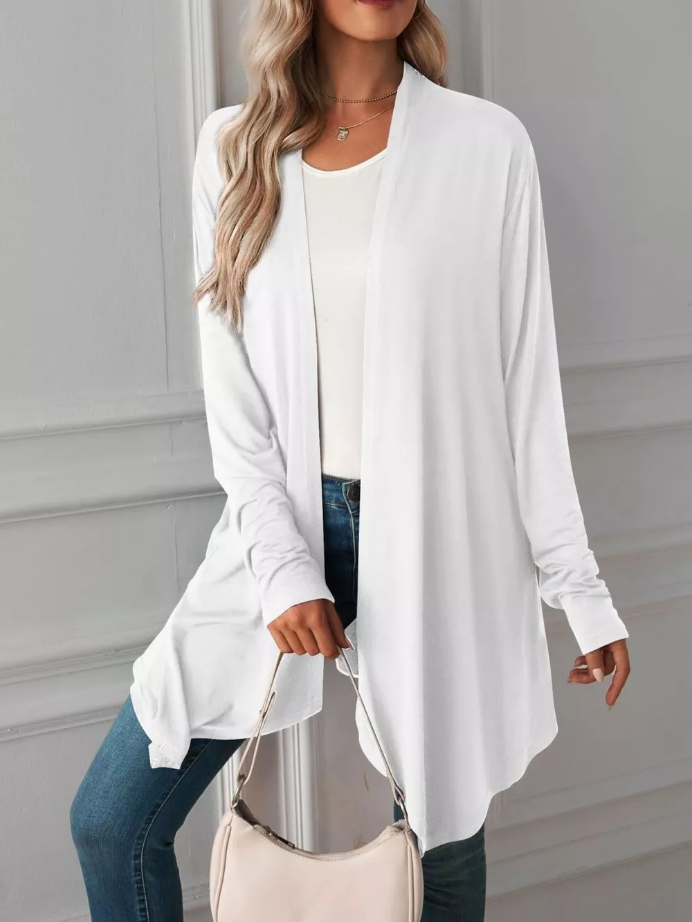 Lightweight Open Front Cardigan, image 27