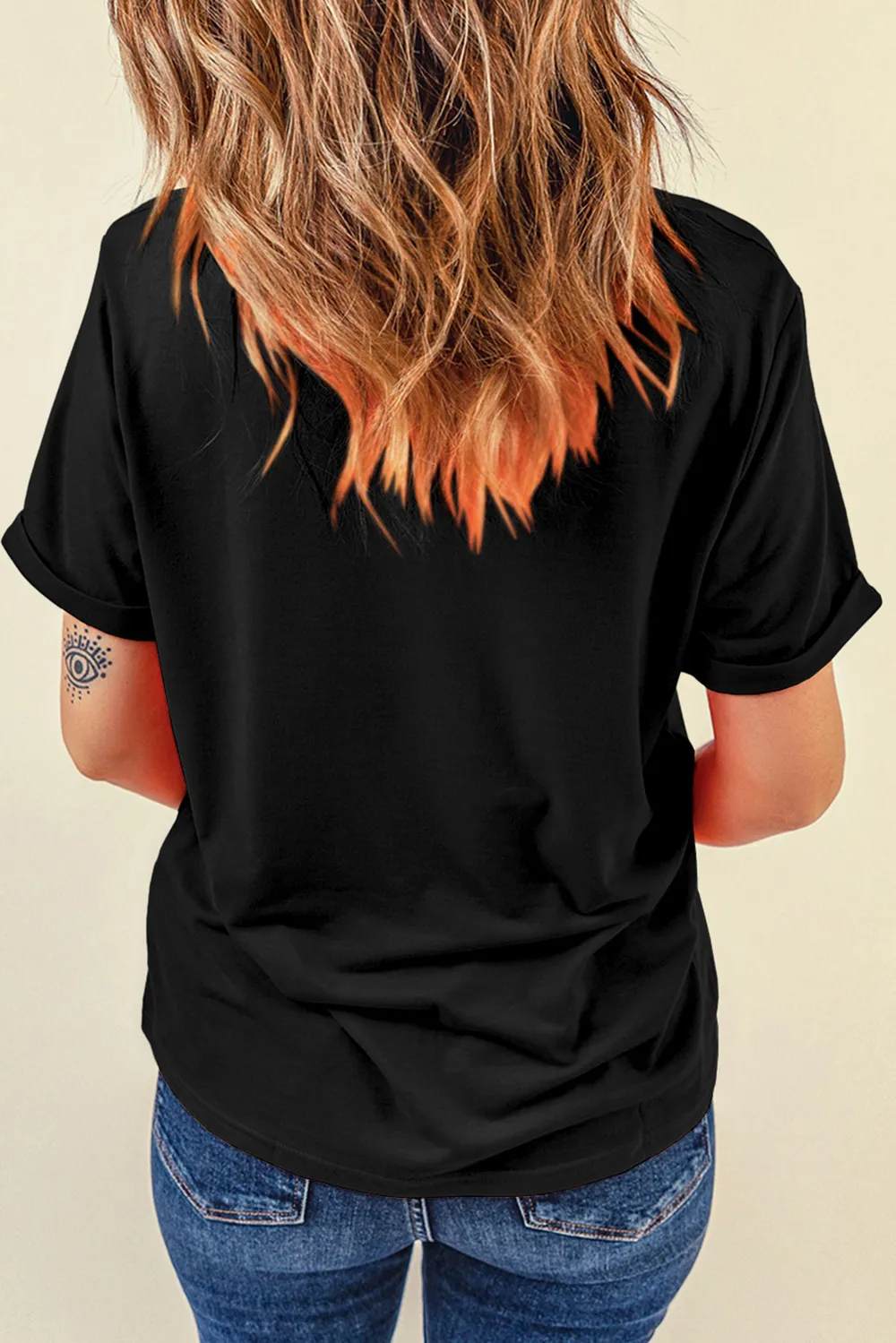 COWBOY Round Neck Short Sleeve T-Shirt, image 4