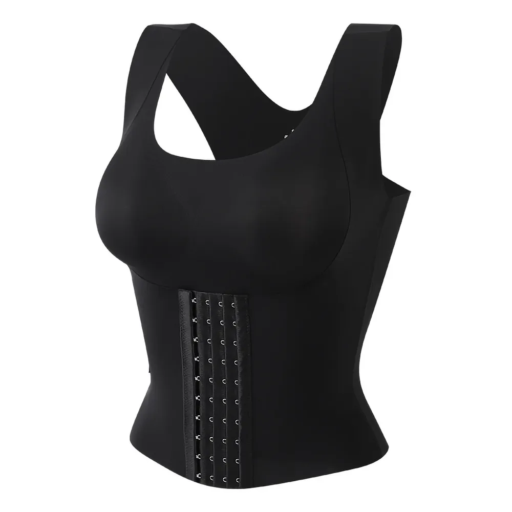 Scoop Neck Shapewear Tank with Removable Paddings, image 4