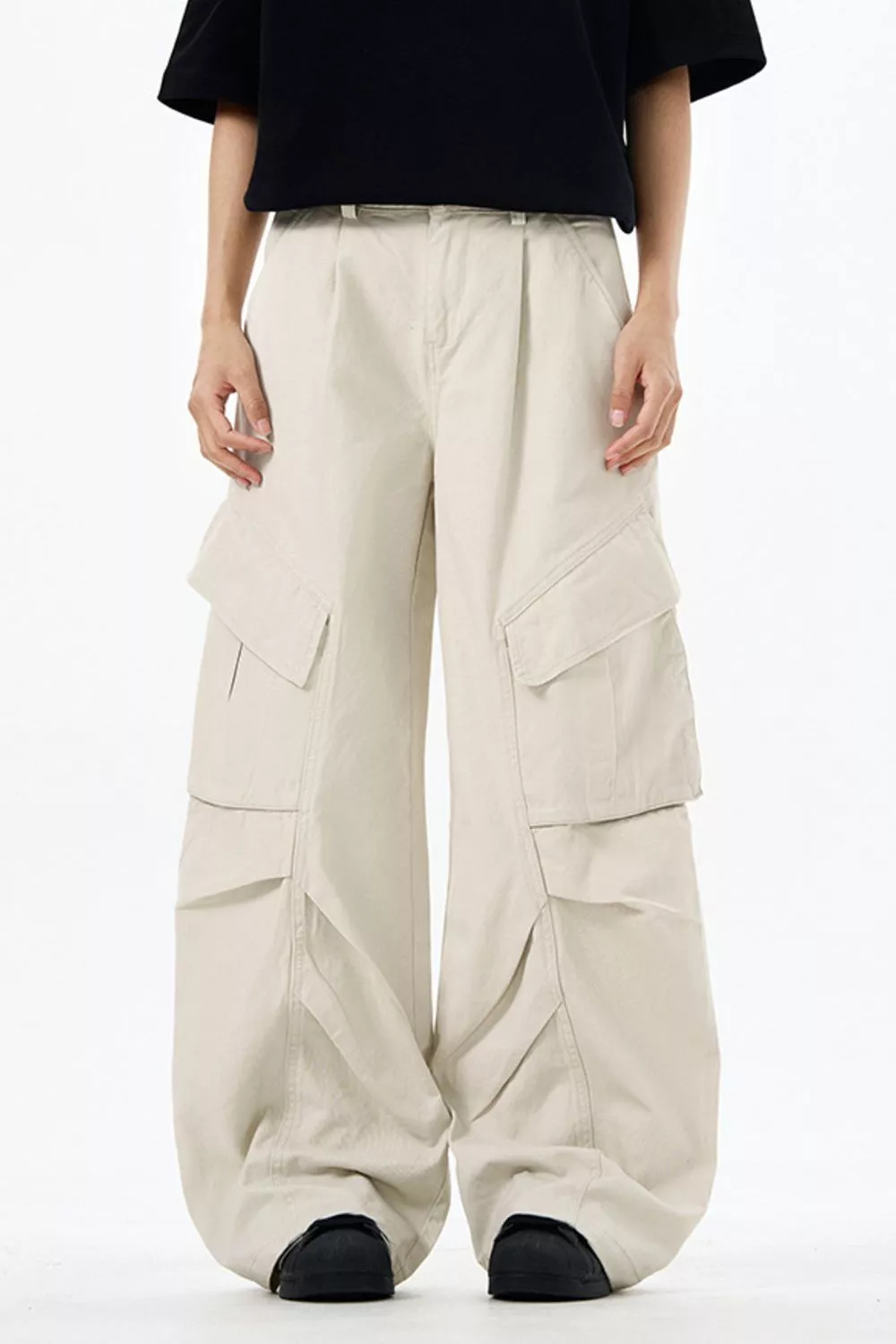 Men's Loose Fit Multi-Pocket Cargo Pants, image 2