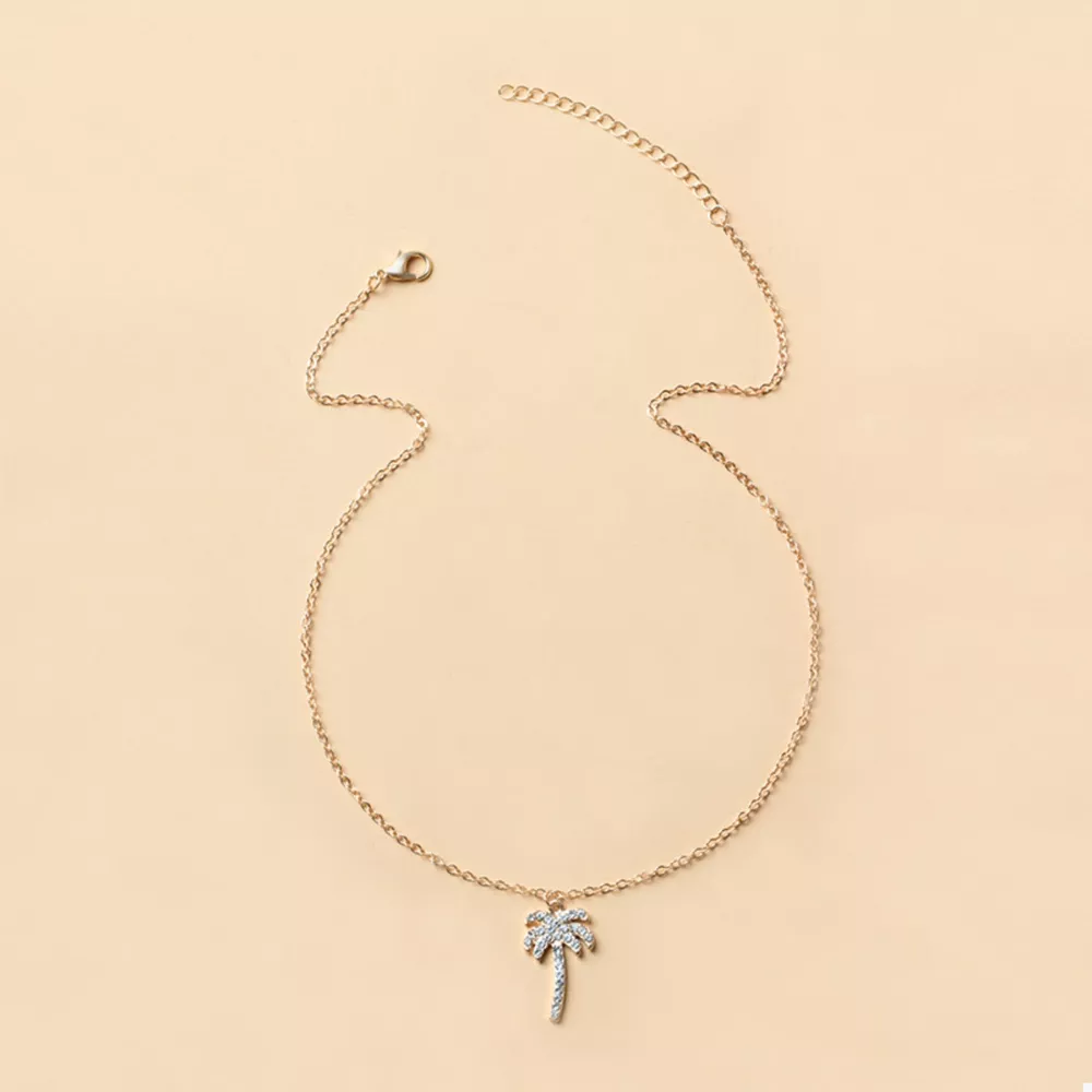 Palm Tree Pendant Necklace, image 5