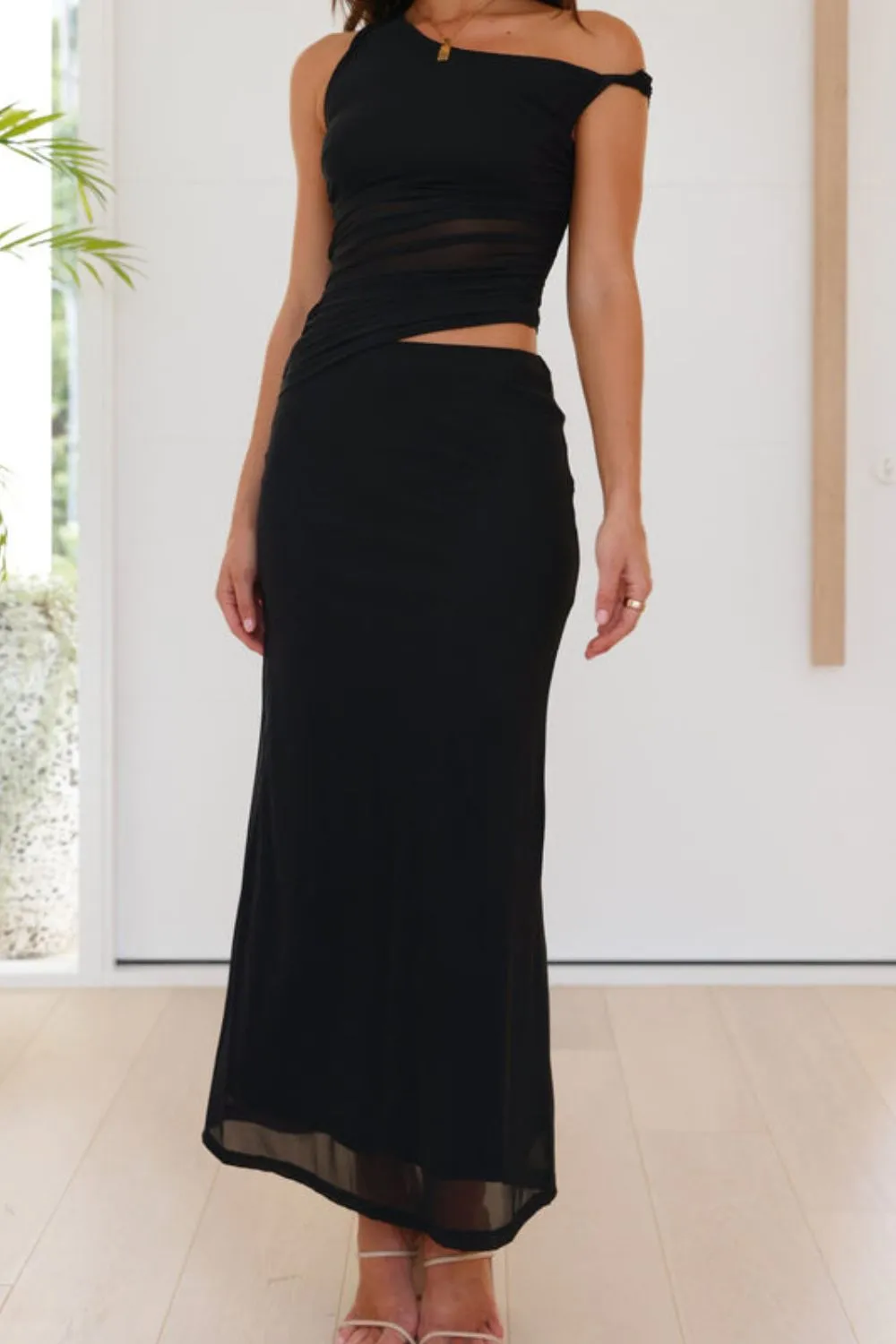 Asymmetrical Cutout Sleeveless Dress, image 13