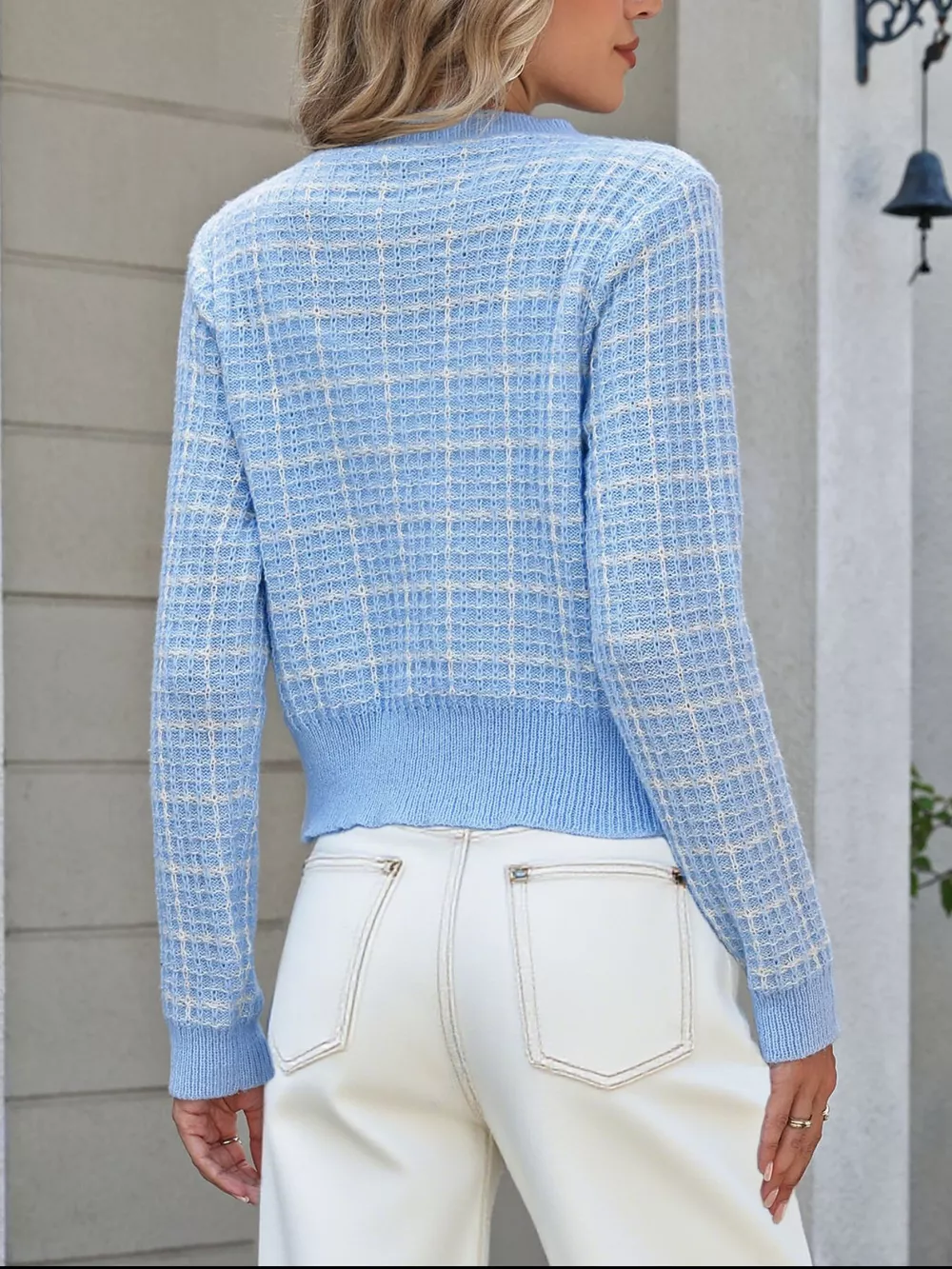 Bow Decor Button Up Cardigan, image 10