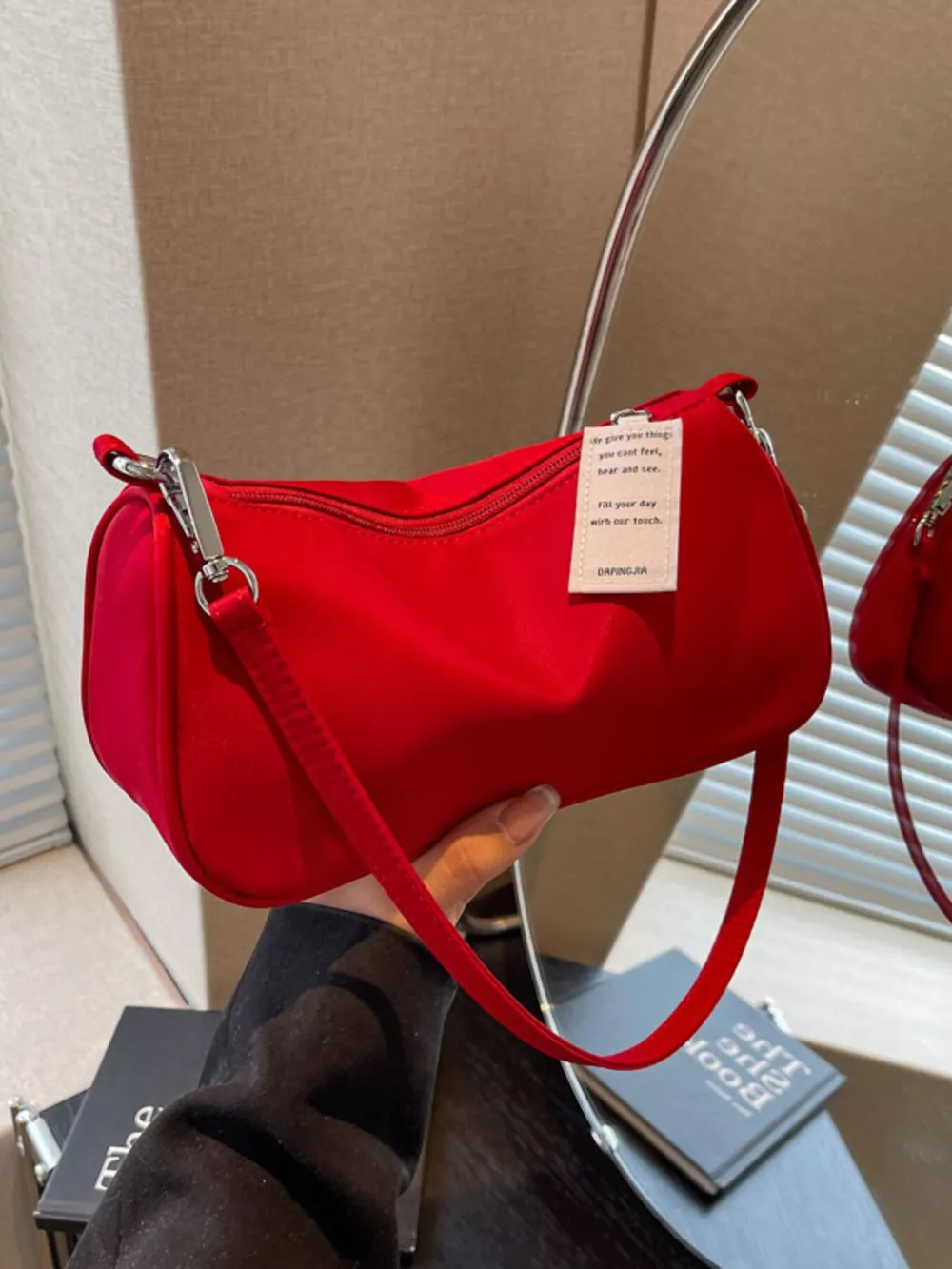 Solid Color Crossbody Bag, image 2