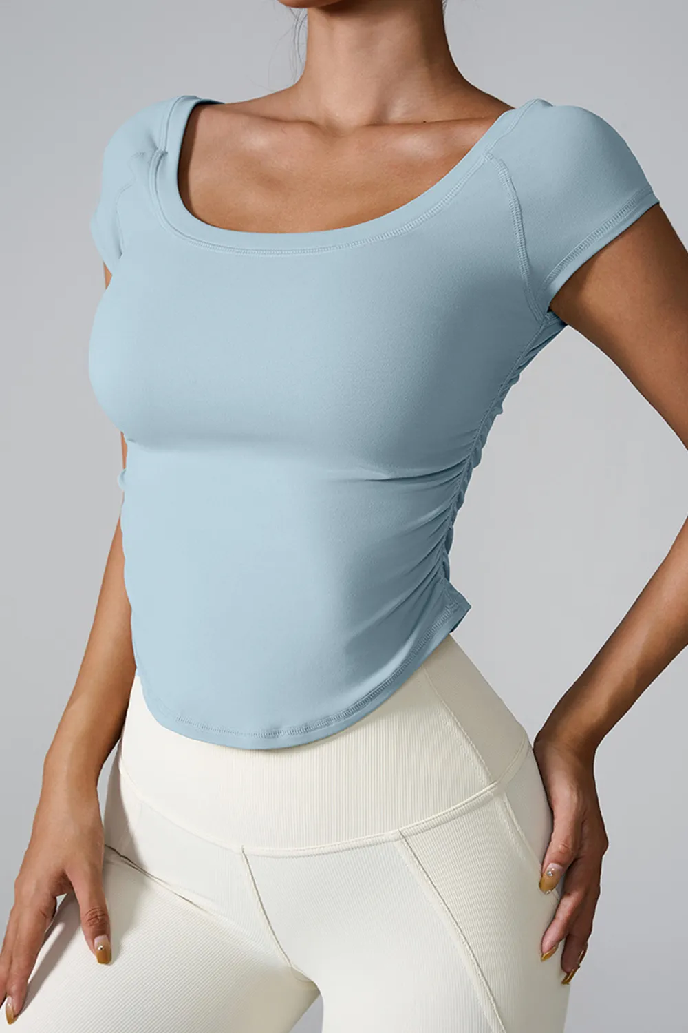 Round Neck Short Sleeve Active T-Shirt, image 5