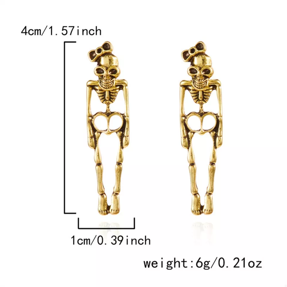 Halloween Skeleton Drop Earrings, image 6