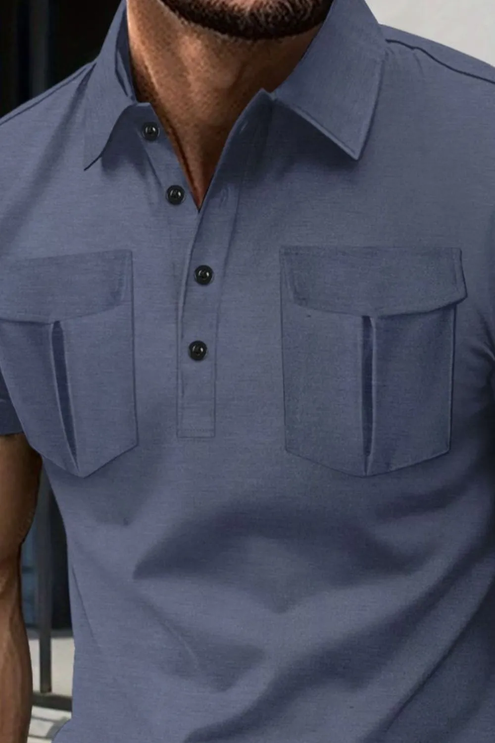 Men's Full Size Collared Short Sleeve Polo Plus Size, image 8