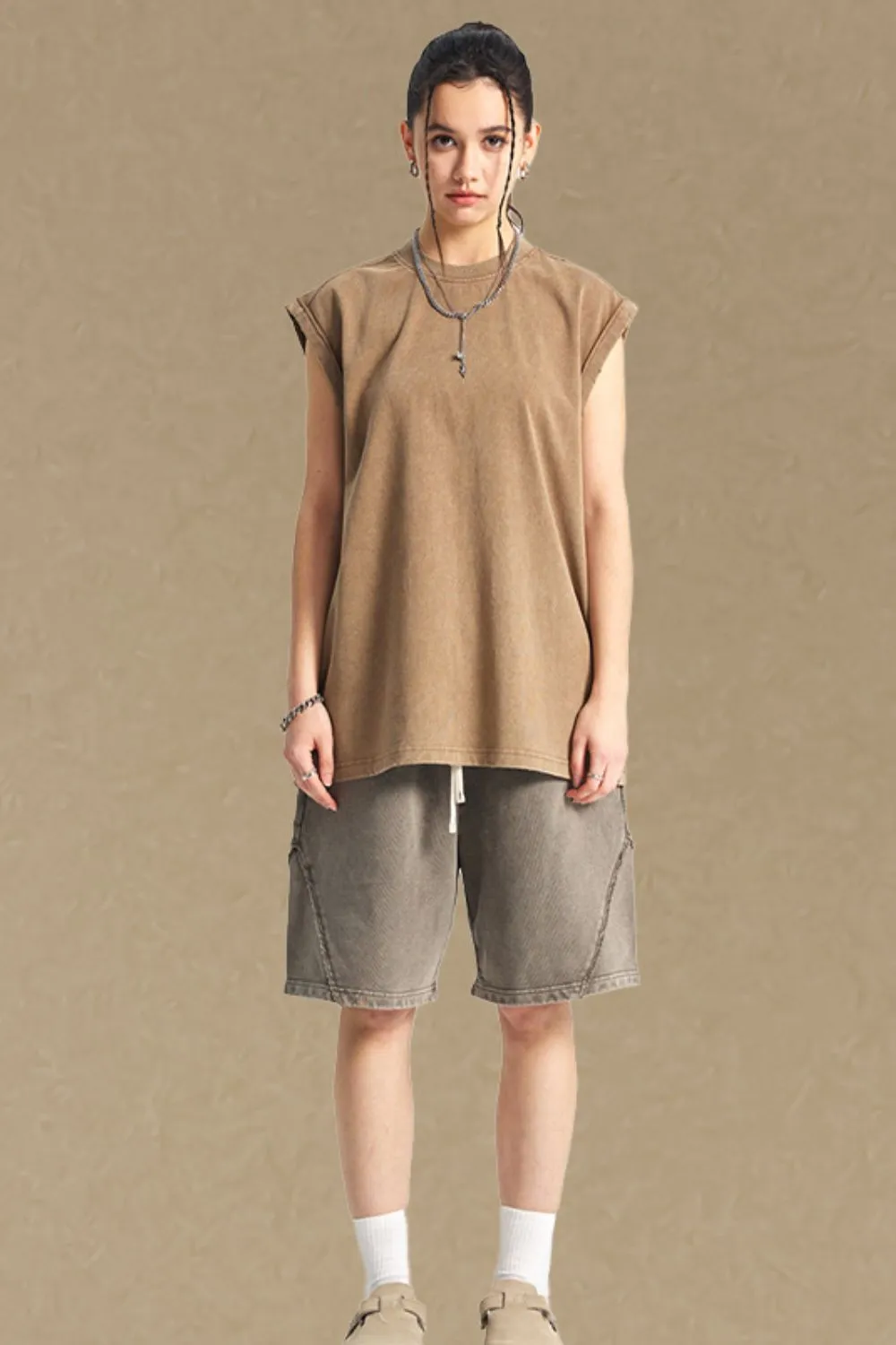 Men's Solid Color Round Neck Tank, image 6