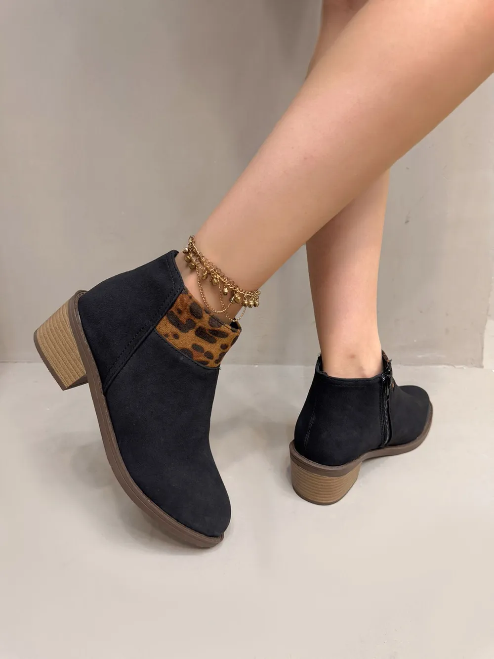 Leopard Block Heels Boots, image 3