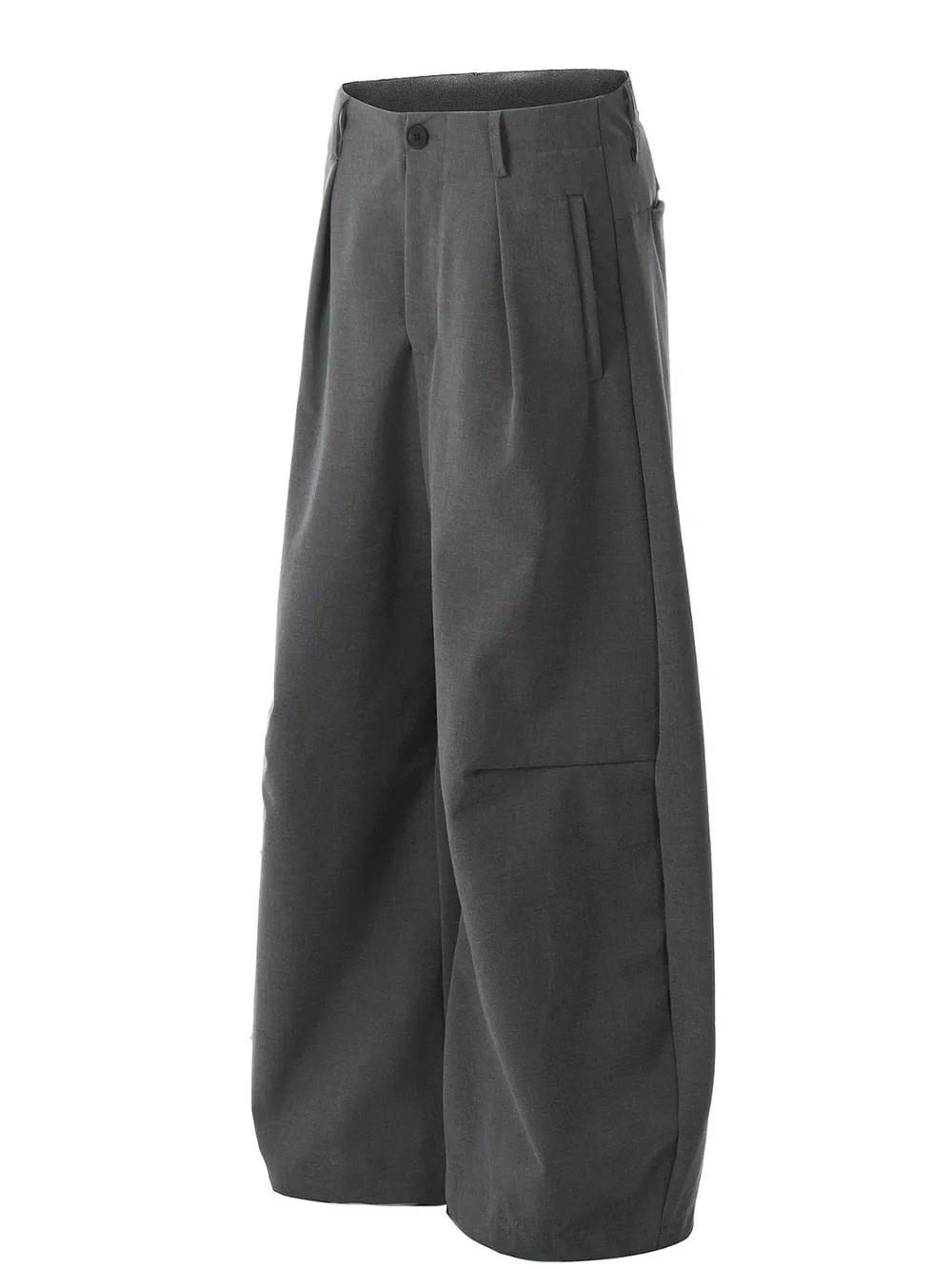 Men's Wide Leg Pleated Pants, image 2