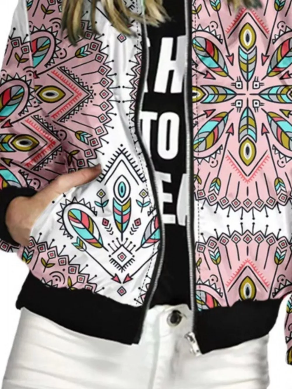 Zip Up Printed Jacket, image 6