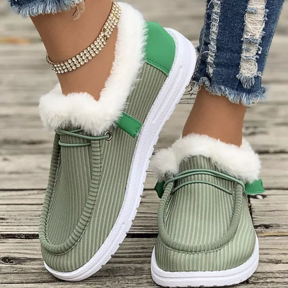 Cozy Plush-Lined Flats Slip-Ons, image 10