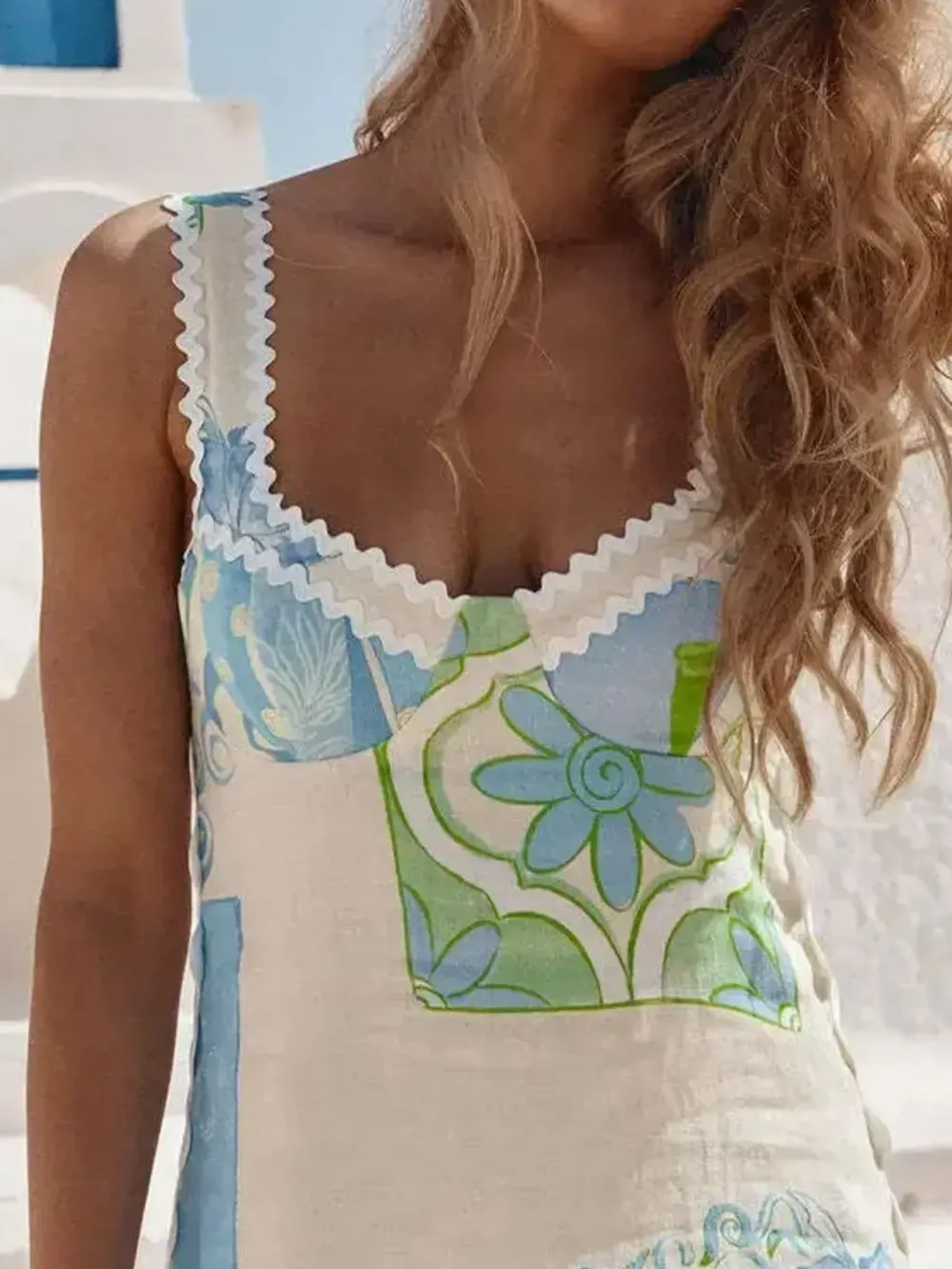 Tied Back Printed Maxi Dress, image 2