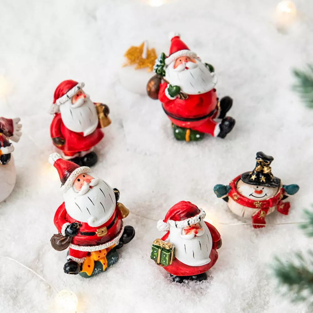 Christmas Santa Claus Miniature Figurine Ornament, image 3