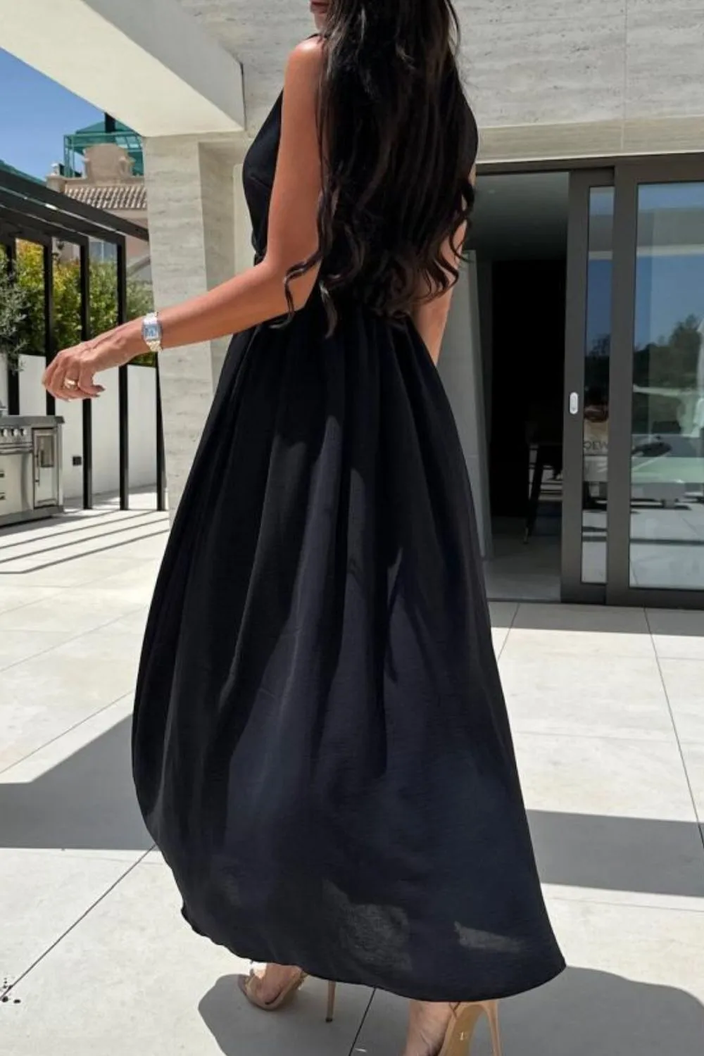 Surplice Sleeveless Slit Maxi Dress, image 5