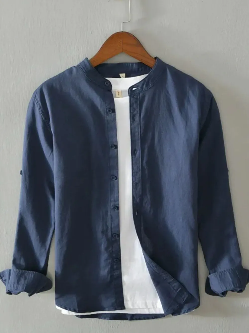 Men's Full Size Button Up Long Sleeve Shirt Plus Size, image 2