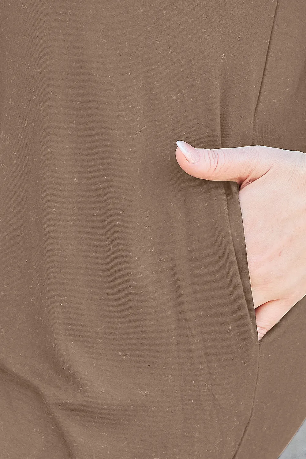 Full Size Round Neck Short Sleeve Dress with Pockets, image 12