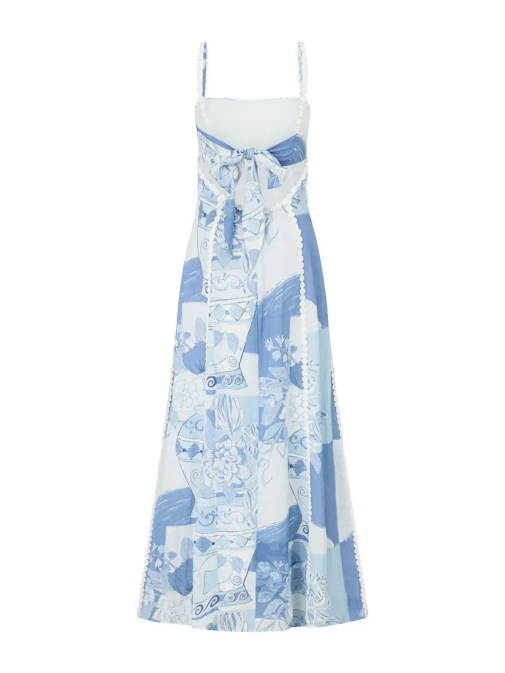 Printed Square Neck Cami Maxi Dress, image 3
