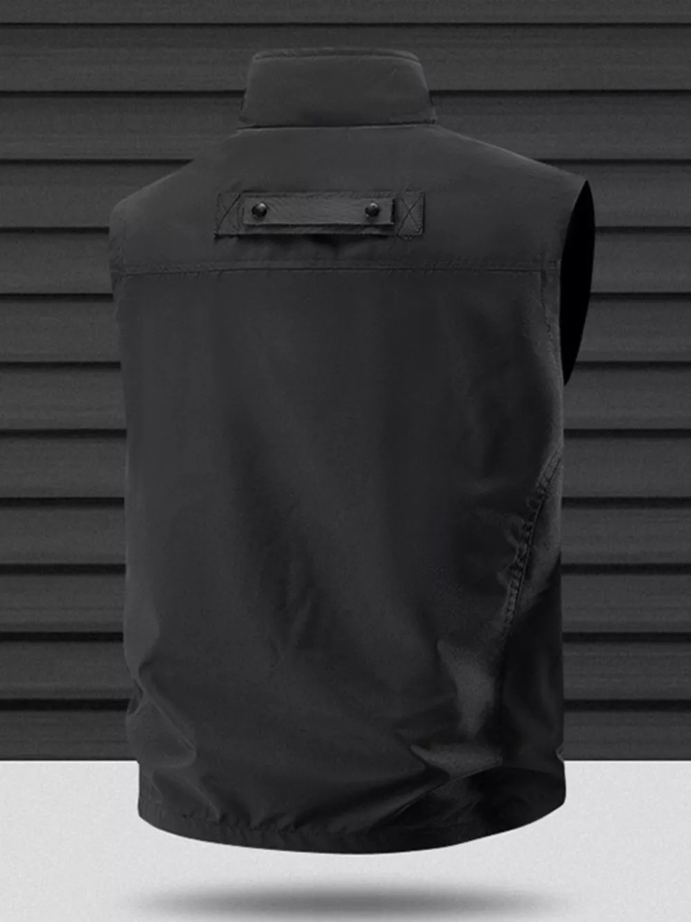Men's Plus Size Zip Up Vest with Pockets, image 7