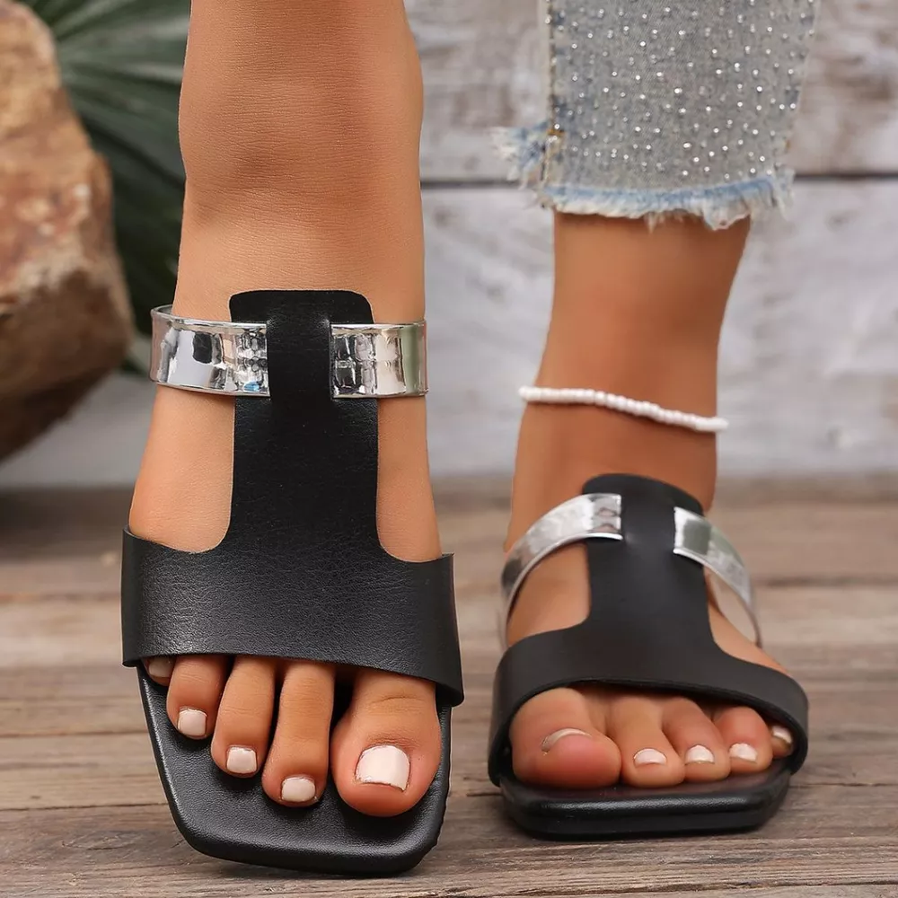 Open Toe Flat Sandals, image 3
