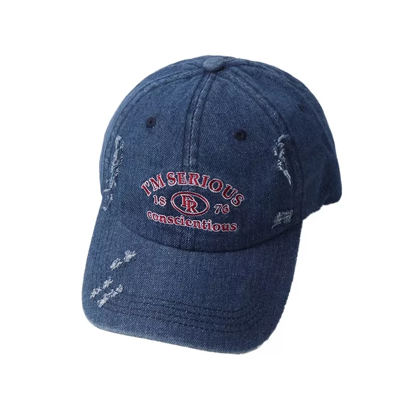 Embroidered Distressed Baseball Cap, image 6
