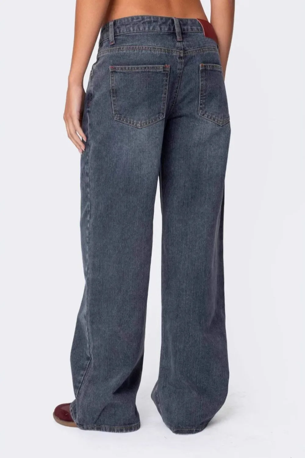 Wide Leg Jeans with Pockets, image 4