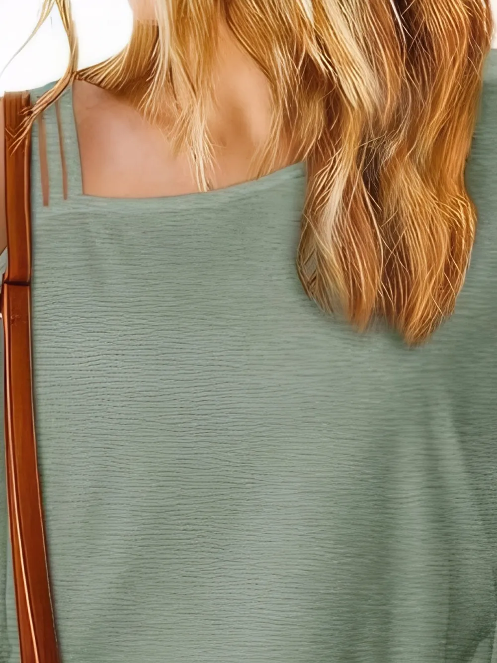 Asymmetrical Neck Half Sleeve T-Shirt, image 4
