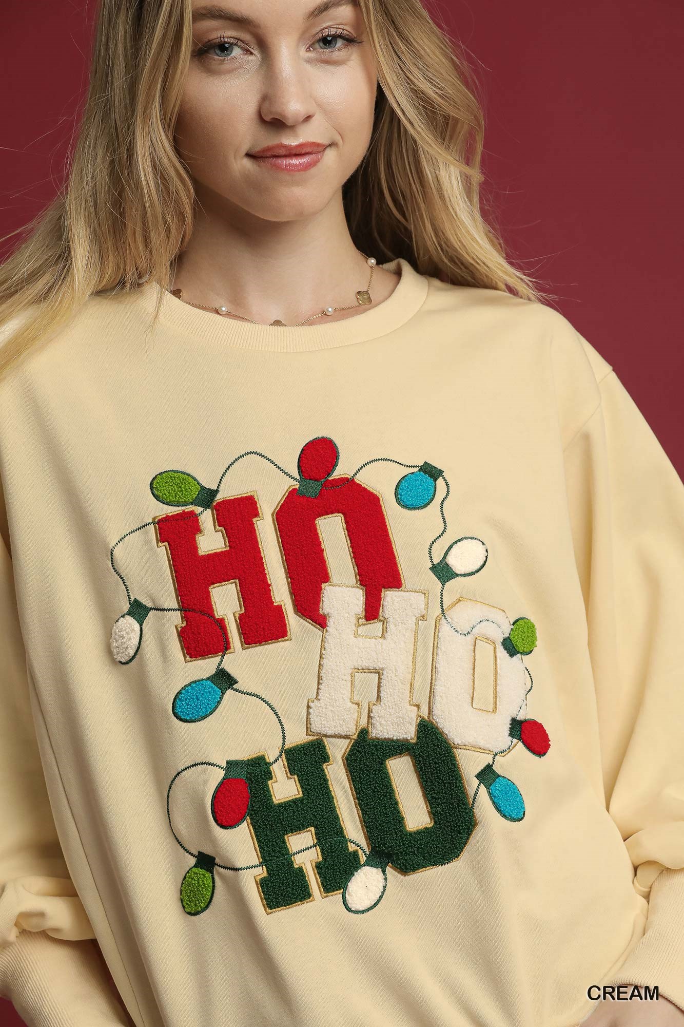 HO Applique French Terry Sweatshirt, image 5