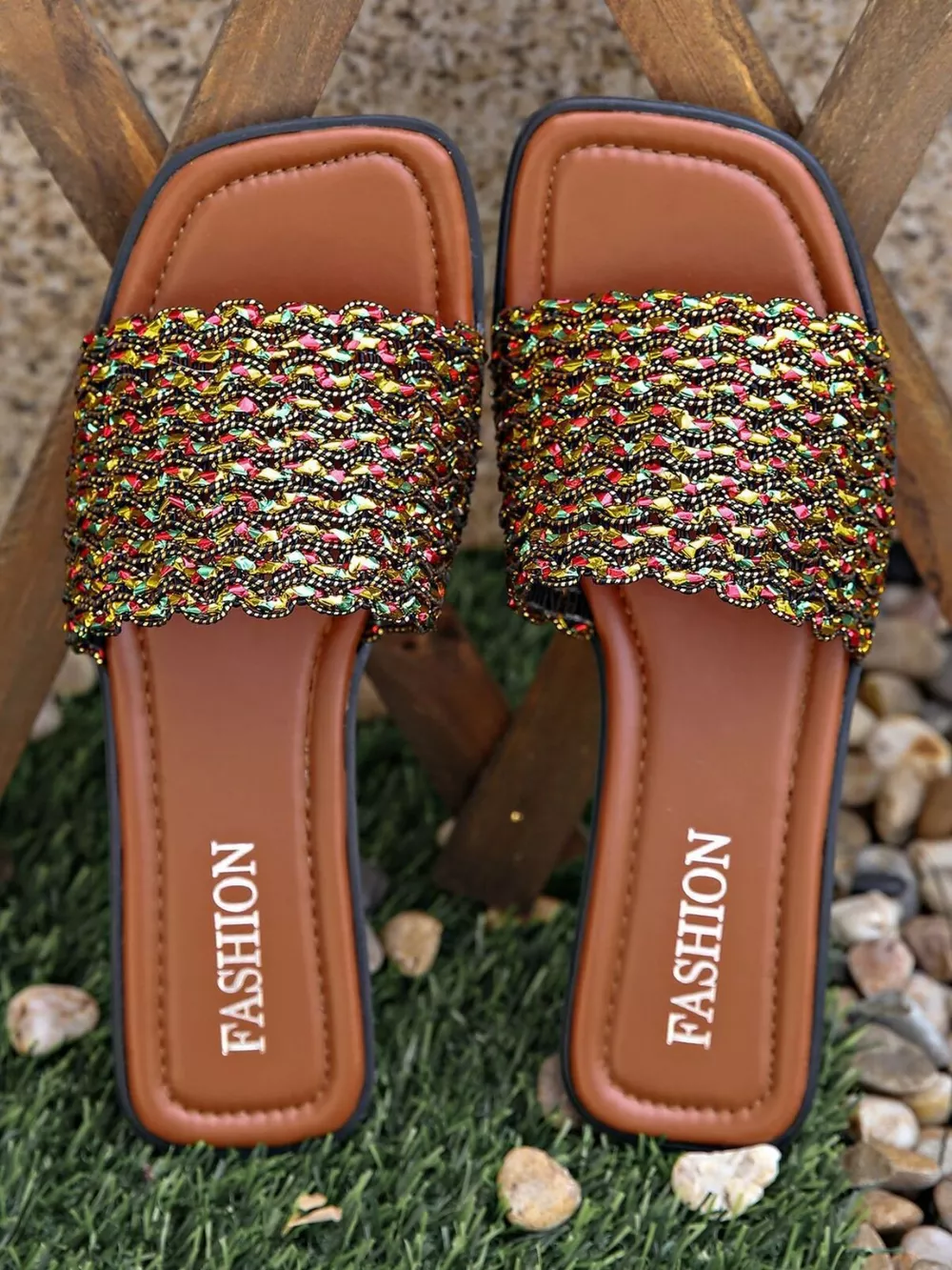 Open Toe Flats Sandals, image 5