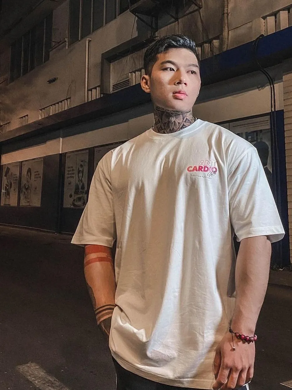 Men's Plus Size Letter Graphic Round Neck T-Shirt, image 4