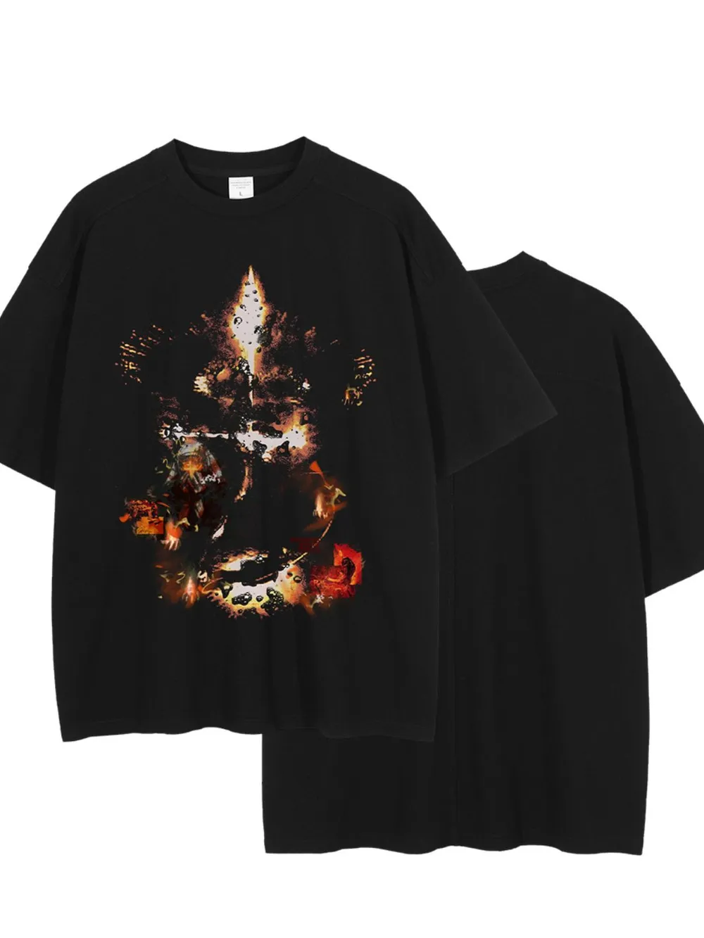 Men's Graphic Round Neck Half Sleeve T-Shirt, image 6
