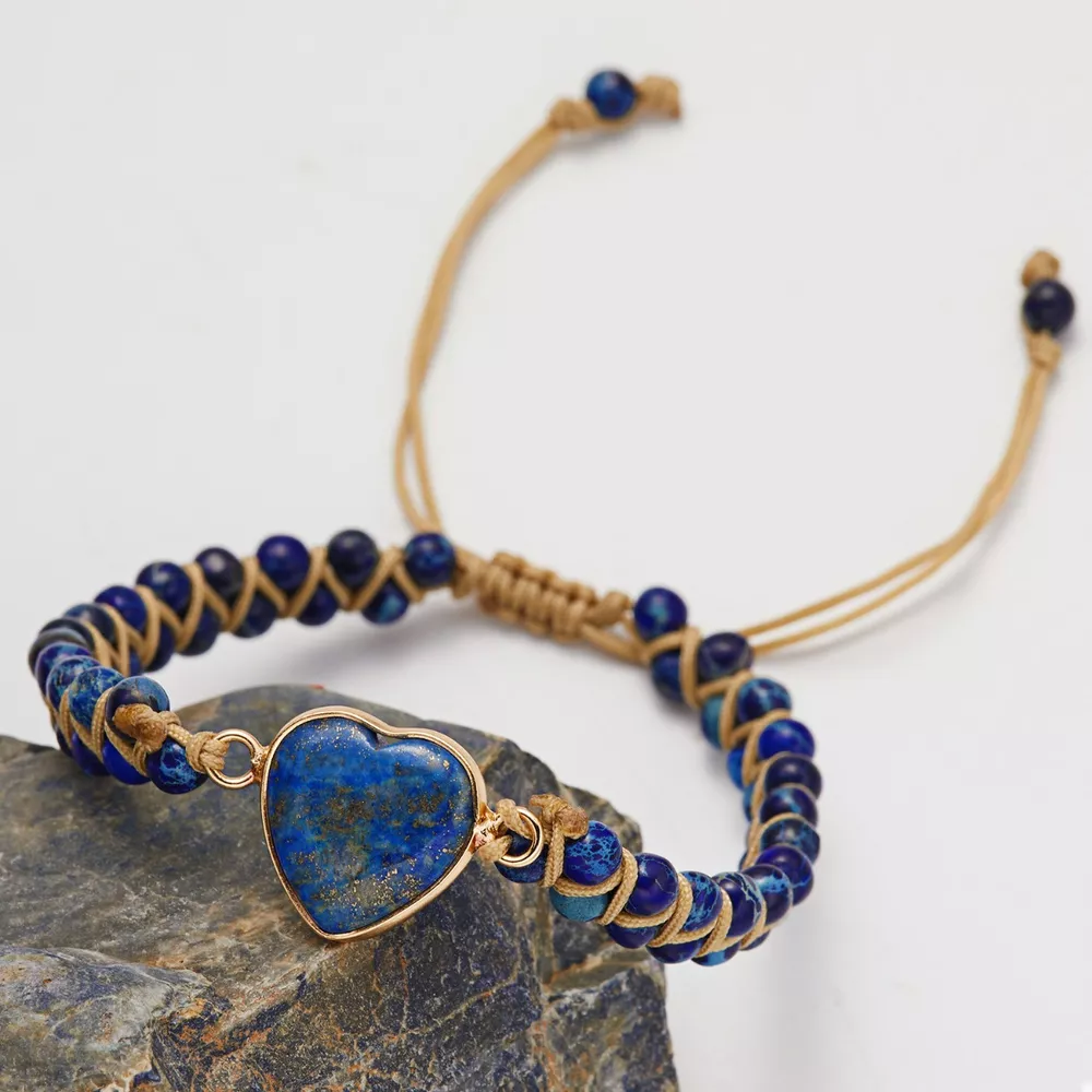 Heart Charm Beaded Bracelet, image 4