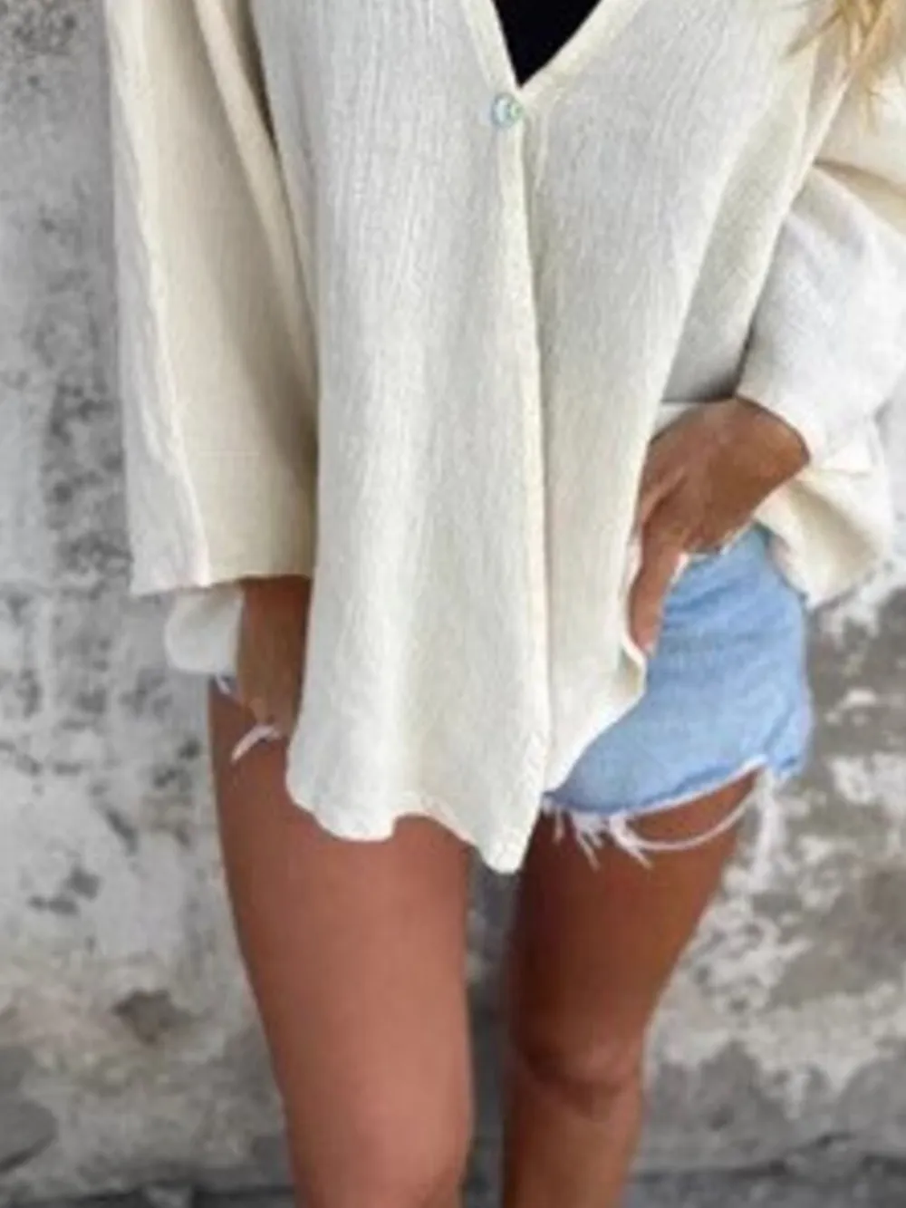Full Size Oversized Button-Up Cardigan Plus Size, image 12