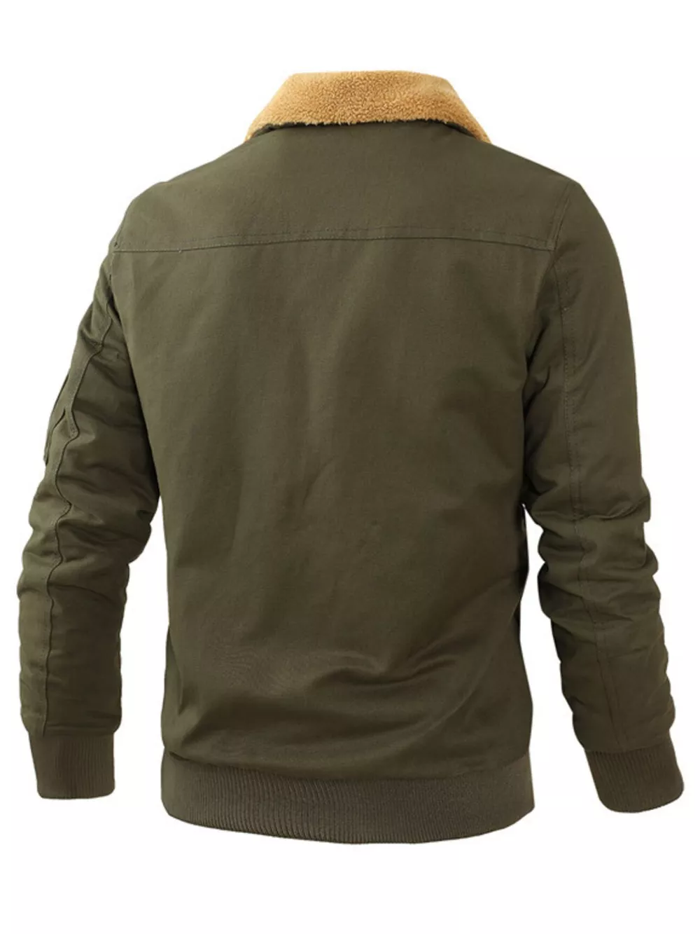 Men's Full Size Zip Up Bomber Jacket Plus Size, image 3