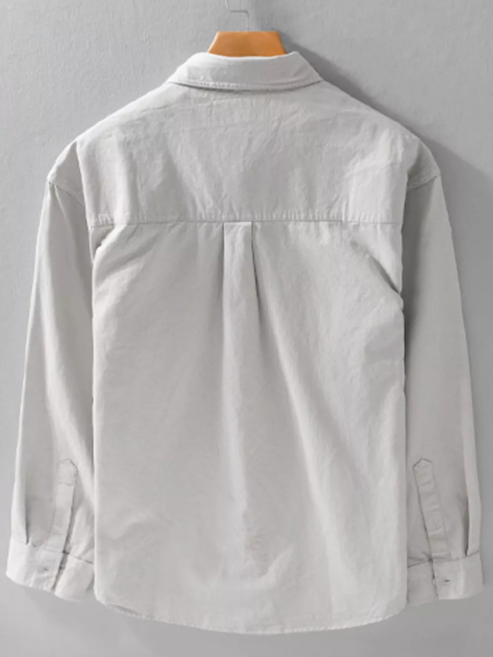 Men's Plus Size Button Up Long Sleeve Shirt, image 3