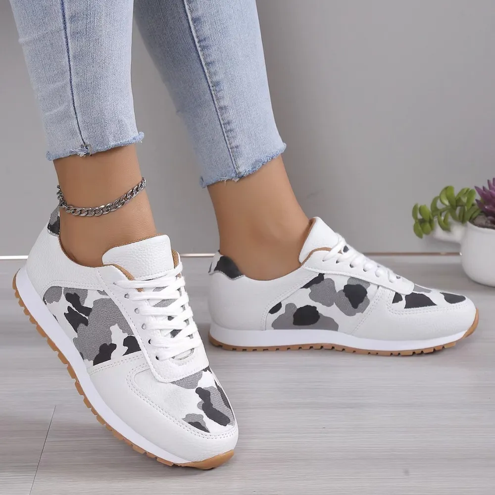 Tied Printed PU Leather Athletic, image 5