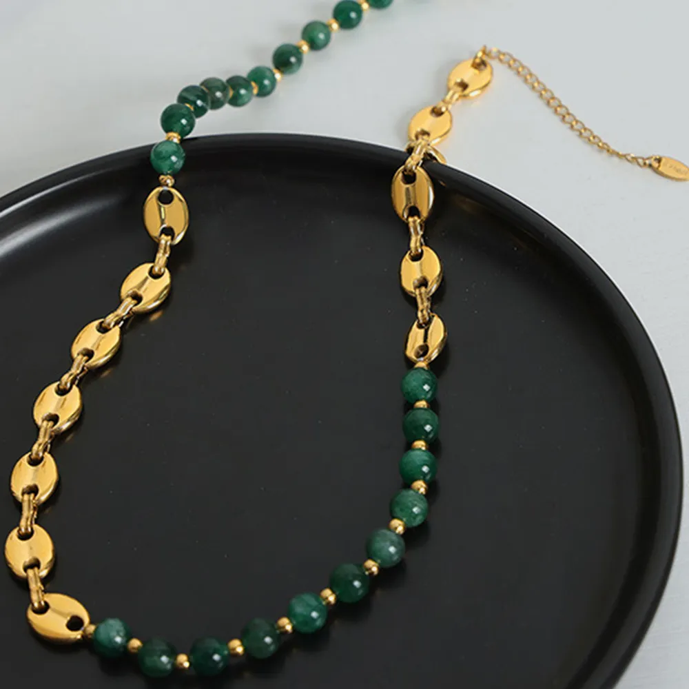 Beaded Titanium Steel Necklace, image 6