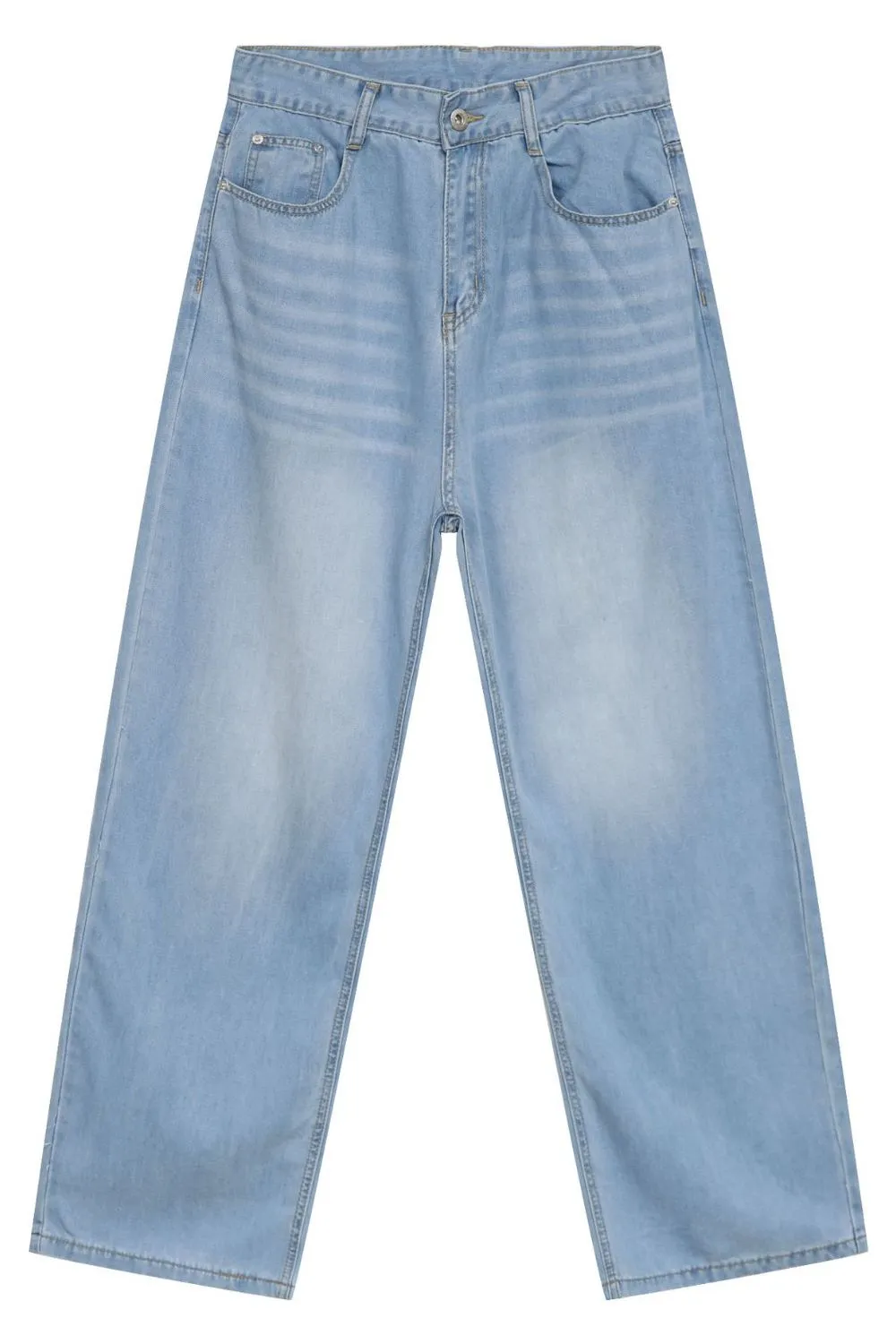 Men's Wide Leg Jeans with Pockets, image 5