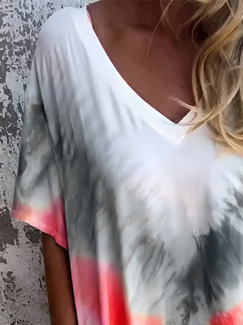 Full Size Pocketed Tie-Dye Short Sleeve Dress, image 9