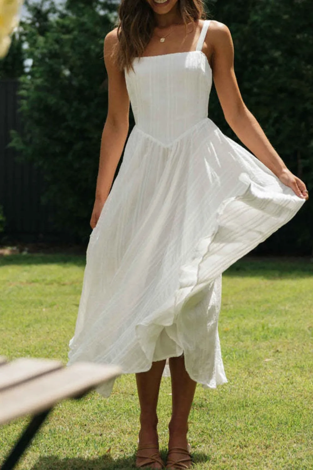 Square Neck Midi Cami Dress, image 3
