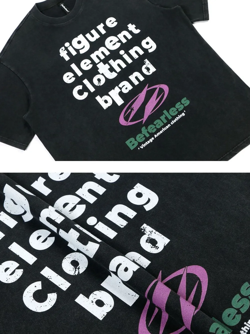 Men's Letter Graphic Round Neck T-Shirt, image 3