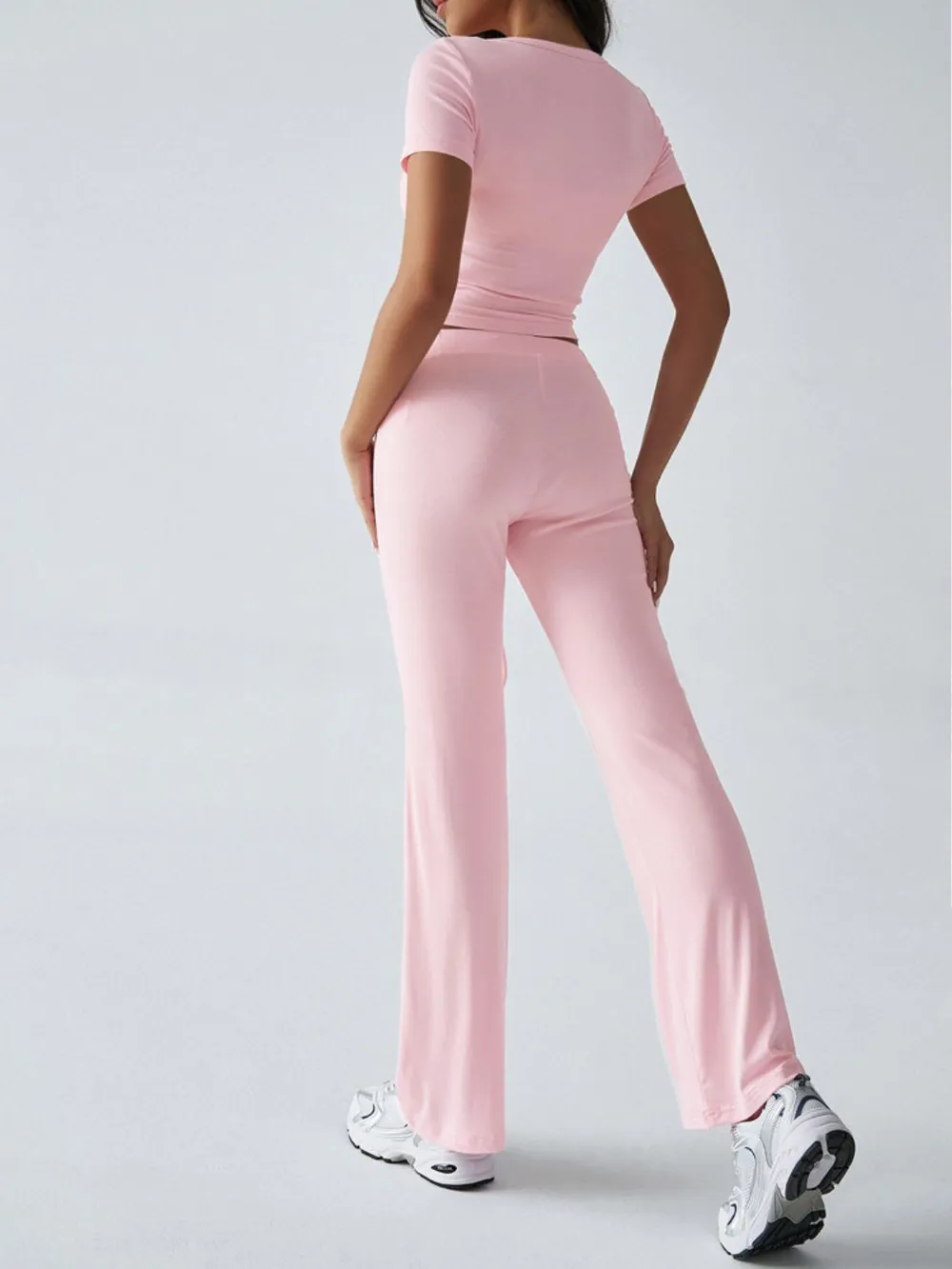 Short Sleeve Top and Drawstring Pants Set, image 11