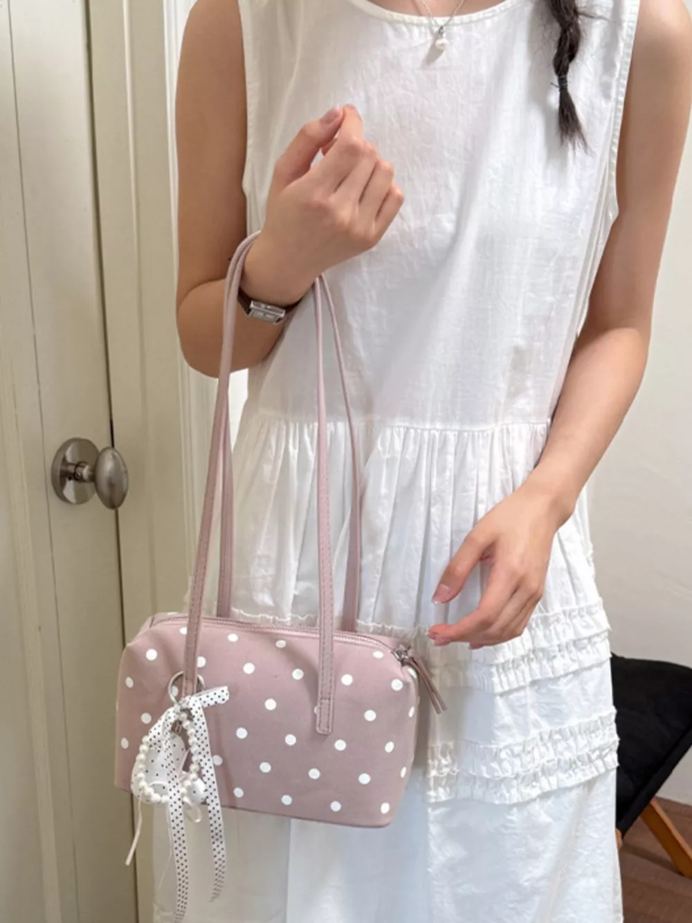 Polka Dot Shoulder Bag, image 6